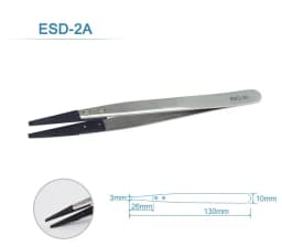 1-5PC Watch Hands Installation Work Tweezers Straight Elbow Handle Stainless Antistatic Plastic Tweezers ESD-259 ESD-259A ESD-7A