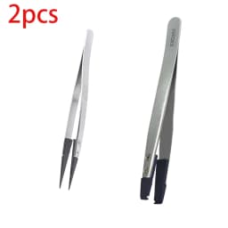 1-5PC Watch Hands Installation Work Tweezers Straight Elbow Handle Stainless Antistatic Plastic Tweezers ESD-259 ESD-259A ESD-7A