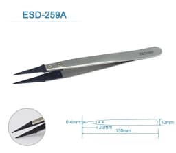 1-5PC Watch Hands Installation Work Tweezers Straight Elbow Handle Stainless Antistatic Plastic Tweezers ESD-259 ESD-259A ESD-7A