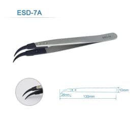 1-5PC Watch Hands Installation Work Tweezers Straight Elbow Handle Stainless Antistatic Plastic Tweezers ESD-259 ESD-259A ESD-7A