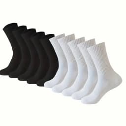 2/6/10/20 Pairs Neutral Striped Round Neck Socks Spring Autumn Sweat Absorbing Breathable Couple Sports All-season Leisure Sock