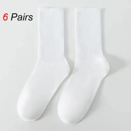 2/6/10/20 Pairs Neutral Striped Round Neck Socks Spring Autumn Sweat Absorbing Breathable Couple Sports All-season Leisure Sock