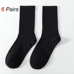 2/6/10/20 Pairs Neutral Striped Round Neck Socks Spring Autumn Sweat Absorbing Breathable Couple Sports All-season Leisure Sock