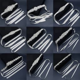 Miallo Bridal Rhinestone Belts for Women Wedding Accessories Crystal Fashion Prom Dress Belt Strass Bride Sash Bridesmaid Gift