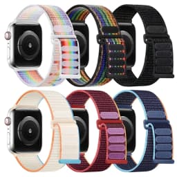 Nylon loop Strap For Apple Watch Bands 49mm Ultra2 44mm 40mm 45mm 41mm 46-42mm Bracelet for iwatch band Series 9 8 se 7 6 5 4 10
