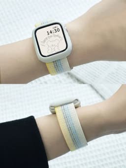 Nylon loop Strap For Apple Watch Bands 49mm Ultra2 44mm 40mm 45mm 41mm 46-42mm Bracelet for iwatch band Series 9 8 se 7 6 5 4 10