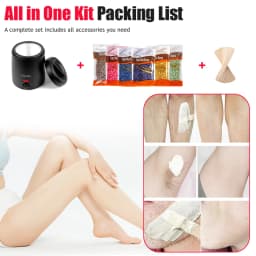 200ml Wax Melting Machine + 100g/200g /300g Wax Beans Set, Wax Heating, Wax Hair Removal And Wax Therapy Machine Wax Melting Pot