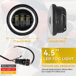 7inch LED Headlight +4.5inch Fog Lights 7"Bracket Mounting Ring Parts for Harley Touring Electra Glide Road King Street Glide