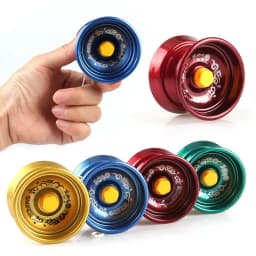 2Pcs Yoyo Responsive Metal Alloy Yo Yo String Trick Ball for Beginners Gift Birthday Children Party Favor Kids Toy
