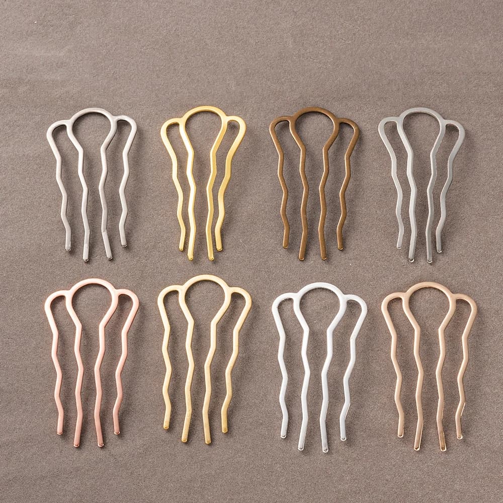 5pcs 46x26/65x35/49x87mm Metal Hair Comb Retro Accessories Hairpin Hair Wear Vintage Barrette Findings Headband Jewelry Making
