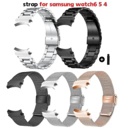 No Gaps Correa For Galaxy Watch 7 6 5 4 40mm 44mm 5pro Band 45mm Steel Strap For Samsung Galaxy Watch 6 4 Classic 47mm 43mm 46mm