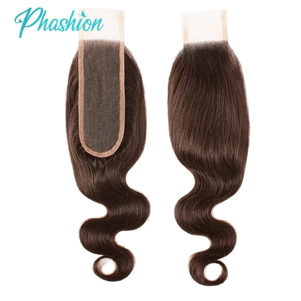 Phashion 26 28 Inch Chotolate Brown Body 4x4 5x5 Lace Closure #4 Straight 13x4 Lace Frontal Human Hair Transparent 100 Remy Hair