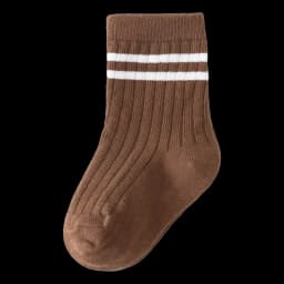 Baby Boys Crew Socks Autumn Children Boys Striped Thick Cotton Short Sock White Elementary Student Socks Infant Boys Ribbed Sock
