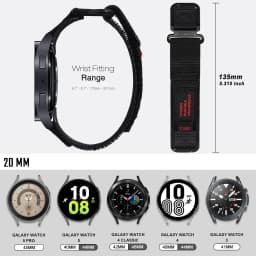 22mm 20mm Camouflage Nylon Strap for Samsung Galaxy Watch 7 6 5 4 40 44mm 6 Classic 43 47mm Band for Huawei Watch GT4 3Pro Band