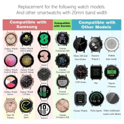 22mm 20mm Camouflage Nylon Strap for Samsung Galaxy Watch 7 6 5 4 40 44mm 6 Classic 43 47mm Band for Huawei Watch GT4 3Pro Band