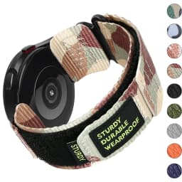 22mm 20mm Camouflage Nylon Strap for Samsung Galaxy Watch 7 6 5 4 40 44mm 6 Classic 43 47mm Band for Huawei Watch GT4 3Pro Band