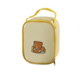 Portable Thermal Lunch Box Large-Capacity Round Barrel Insulated Food Storage Bag Fashion Aluminum Foil Tote Lunch Bag