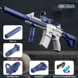 New Water Gun Electric M416 Pistol Shooting Toy Full Automatic Summer Beach Outdoor Fun Toy For Children Boys Girls Adults Gift