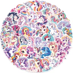 50 PCS Cartoon Graffiti Stickers, Guitar Notebook Luggage DIY Waterproof Stickers