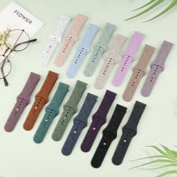20mm Flower Engraved Bands For Samsung Galaxy Watch 6/5/4/Active 2/5 Pro 45mm 40mm 44mm/Watch 6 4 Classic/Watch 3 41mm Watchband