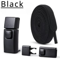 8MM 2024 No Tie Shoe Laces Press Lock Insert Fixed Shoelaces Without Ties Elastic Laces Sneaker Kid Adult Flat Shoelace for Shoe