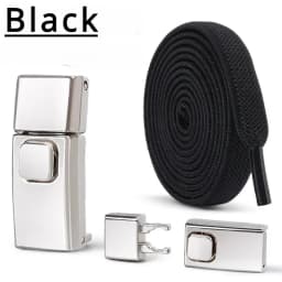 8MM 2024 No Tie Shoe Laces Press Lock Insert Fixed Shoelaces Without Ties Elastic Laces Sneaker Kid Adult Flat Shoelace for Shoe