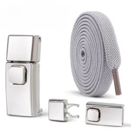 8MM 2024 No Tie Shoe Laces Press Lock Insert Fixed Shoelaces Without Ties Elastic Laces Sneaker Kid Adult Flat Shoelace for Shoe