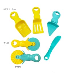 Dough Play Tools for Kids Dough Accessories Molds Dinosaur Fruit Roller Cutter Scissor Playdough Clay Mold Children DIY Toys