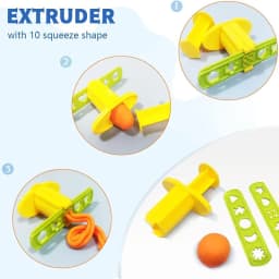 Dough Play Tools for Kids Dough Accessories Molds Dinosaur Fruit Roller Cutter Scissor Playdough Clay Mold Children DIY Toys