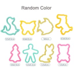 Dough Play Tools for Kids Dough Accessories Molds Dinosaur Fruit Roller Cutter Scissor Playdough Clay Mold Children DIY Toys