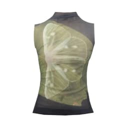Genayooa Y2k Mesh Tops Sleeveless Tshirts Patchwork Tank Tops Korean Fashion Grunge Aesthetics See Through Summer Tops Tanks