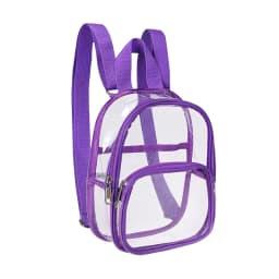 Pvc Transparent Bag Clear Travel Backpack Shoulder Bag Strap Book Sports Field Approved Waterproof Mini Travel Schoolbag for Kid