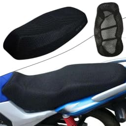 Breathable 3D Mesh Motorcycle Seat Cover Pad Moped Motorbike Scooter Black Seat Covers Cushion Anti-Slip Cover Grid Seat Cover
