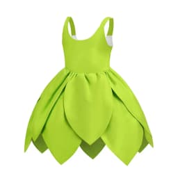2024 Baby Girls Fairy Miss Tinker Dress Suspenders Frock Elves Cosplay Halloween Costume Child Pixie Elf Carnival Clothing Robes