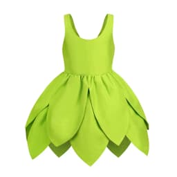 2024 Baby Girls Fairy Miss Tinker Dress Suspenders Frock Elves Cosplay Halloween Costume Child Pixie Elf Carnival Clothing Robes