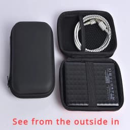 1 Pc Portable Card Storage Bag,Data Cable Packing Cube,Waterproof Headphone Storage Bag,EVA Protective Case For Travel