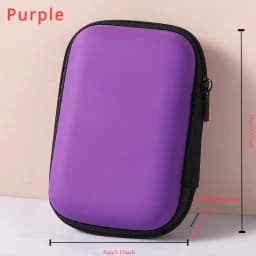 1 Pc Portable Card Storage Bag,Data Cable Packing Cube,Waterproof Headphone Storage Bag,EVA Protective Case For Travel
