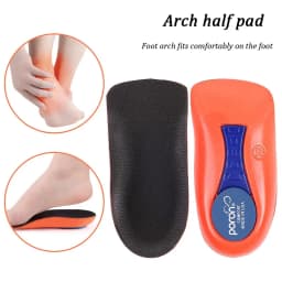 Plantar Fascitis Half Insoles for Feet Shock Absorption Elasticity Running Arch Support Orthopedic Heel Pad Sneakers Shoe Insert