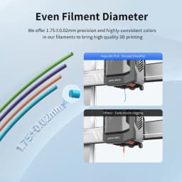 ANYCUBIC 3D Printer Filament PLA Multicolour 1.75mm Eco-friendly Plastic Rubber Material For FDM 3D Printer K3 Combo S1C