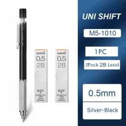 Uni Mechanical Pencil M51010 SHIFT Metal Drawing lapiseira profissional 0.3/0.5/0.7/0.9mm Low Center of Gravity materiel scolair