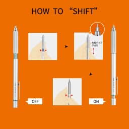 Uni Mechanical Pencil M51010 SHIFT Metal Drawing lapiseira profissional 0.3/0.5/0.7/0.9mm Low Center of Gravity materiel scolair