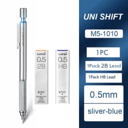 Uni Mechanical Pencil M51010 SHIFT Metal Drawing lapiseira profissional 0.3/0.5/0.7/0.9mm Low Center of Gravity materiel scolair