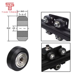 1/5/10/24PCS POM Wheel With 625ZZ Linear Bearing 3D Printer POM Wheel Plastic Pulley for Ender 3 CR-10 Laser Engraver Parts