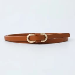 Ladies Shirt Dress Thin Waistband Solid Color 8-Shaped Buckle Belts Accessories