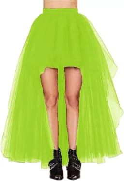 BABYONLINE Waist Cinching  Flattering Petticoat For Women Long Tulle Skirt, Adult Waves Underskirt Cocktail TUTU Skirt Goth