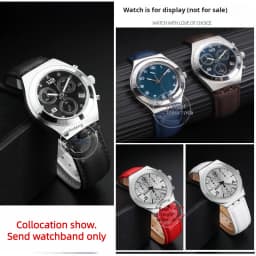 High quality 17mm 19mm Genuine Leather Watch Strap Men women WatchBand for Swatch YCS YAS YGS Wrist Band Metal buckle Bracelet
