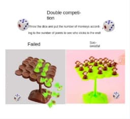 Monkey Balance Tree Focus Balance Training Children's Toys Folding Music Series Parent Child Interactive Board Game