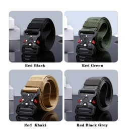 5pcs Versatile Men's Tactical Belts - Durable, Adjustable Design - for Outdoor Hunting & Sports Enthusiasts