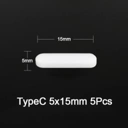 5 Pcs Laboratory Magnetic Bar Cylindrical Magnetic Stirrings Rod 3 Type Magnetic Stirrings Mixer Corrosion Resistant Mixer Rod