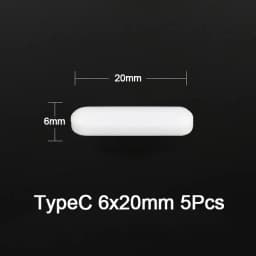 5 Pcs Laboratory Magnetic Bar Cylindrical Magnetic Stirrings Rod 3 Type Magnetic Stirrings Mixer Corrosion Resistant Mixer Rod